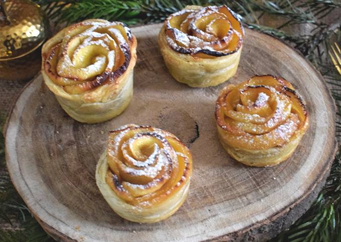 Roses de pommes au spéculoos