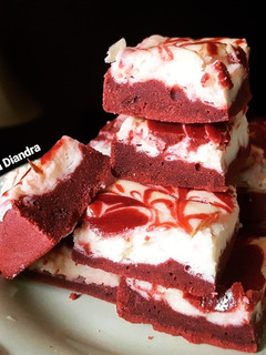 Foto resep Red Velvet Cheesecake Brownies #dessert 🇺🇸