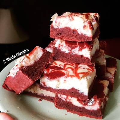 Resep Red Velvet Cheesecake Brownies #Dessert 🇺🇸 Oleh Shafa Diandra -  Cookpad Resep Red Velvet Cheesecake Brownies #Dessert 🇺🇸 Oleh Shafa Diandra -  Cookpad