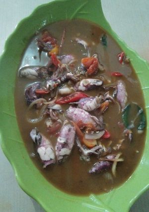 Foto resep Cumi basah kuah asam tomat