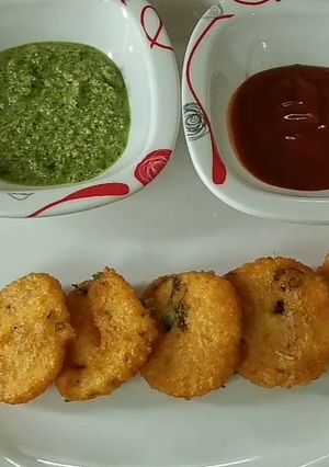A picture of Farali Vada(Arrowroot Vada).