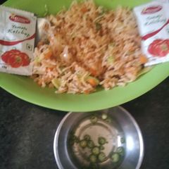 Schezwan Fried Rice A picture of Schezwan Fried Rice.
