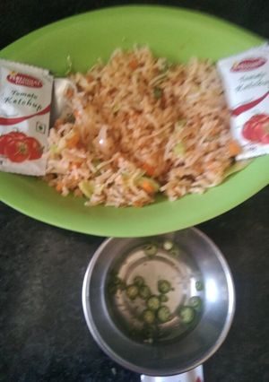 A picture of Schezwan Fried Rice.