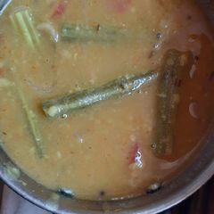 Drumstick sambhar A picture of Drumstick sambhar.
