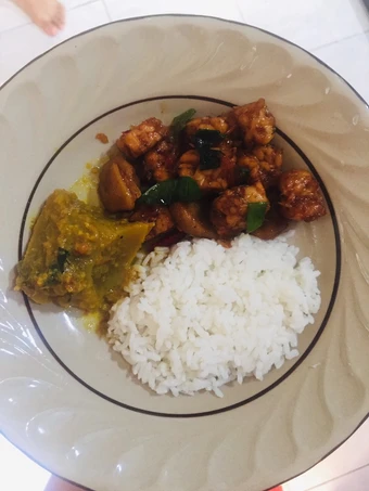 Cara Mudah Membuat Resep 58. Gulai tunjang ala padang X oseng tempe yang Enak Banget