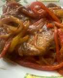 Bifes de cerdo a la portuguesa