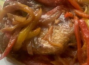 Una foto de Bifes de cerdo a la portuguesa