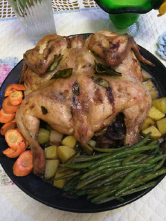 Foto resep Ayam Panggang Jahe Plus Sayuran
