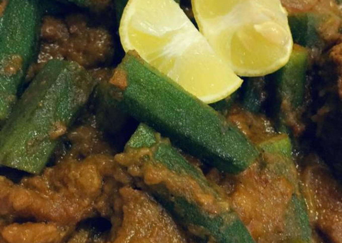 Bhindi ghousht
