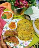 Methi Leaves And Sweet Potato Roti Platter