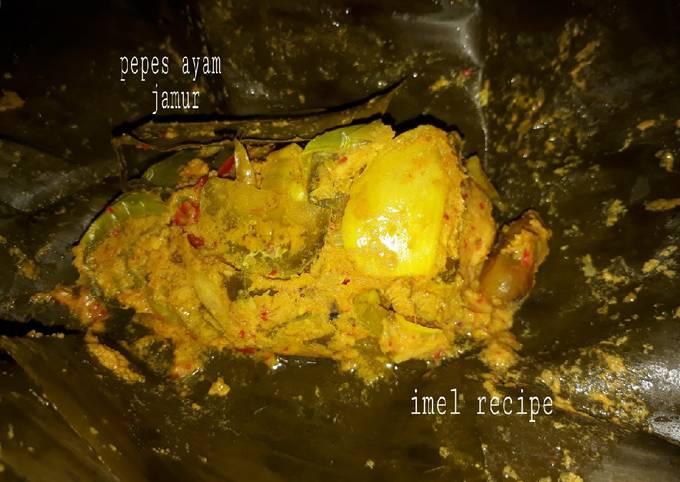 Pepes ayam jamur tiram