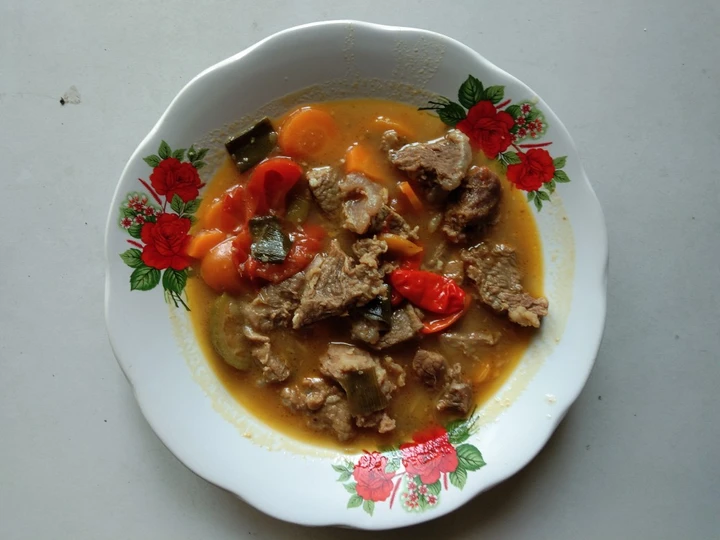 Cara Gampang Membuat Resep Asem asem pedas daging sapi yang Enak Banget