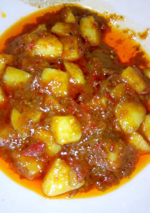 A picture of Potato sauce.