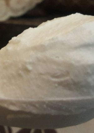 A picture of Homemade whipped cream.