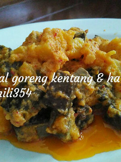Foto resep Sambal goreng kentang & hati sapi (recook)