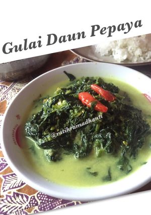 Foto resep Gulai Daun Pepaya (no Santan)