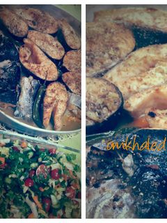 صورة لوصفة صينيه سمك السلمون بالفرن