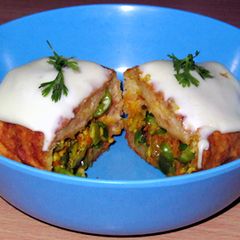 A picture of Veggies bread roll.