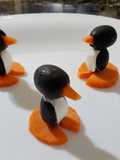 Pinguinos de aceituna negra con philadelphia y zanahoria