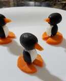 Pinguinos de aceituna negra con philadelphia y zanahoria