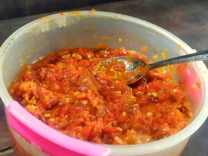 Langkah Mudah untuk Membuat Resep Stok sambal terasi matang yang Uenak Anti Ribet, Uenak Banget
