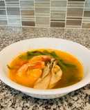 TOM YUM rau muống (canh chua thái phiên bản việt)