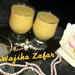 A picture of Tropical Fruity Sagodana Shake.