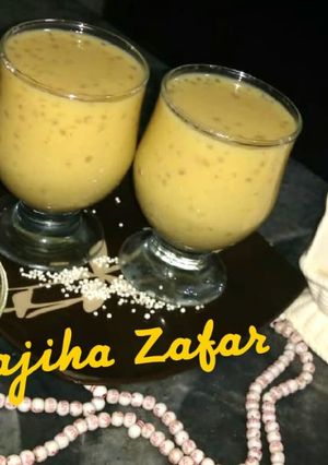 A picture of Tropical Fruity Sagodana Shake.