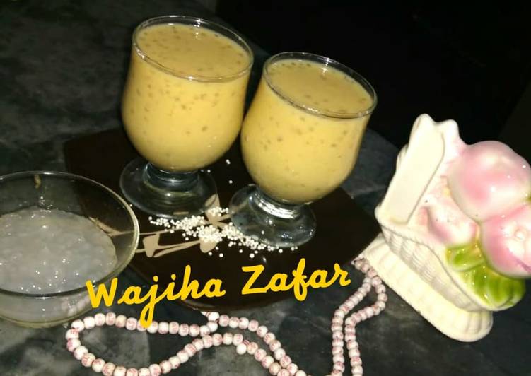 Recipe of Tropical Fruity Sagodana Shake