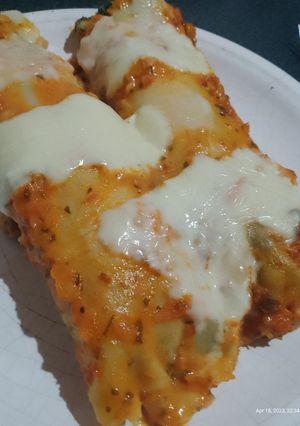 Una foto de Canelones de acelga