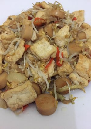 Foto resep Tumis kecambah+tahu simple