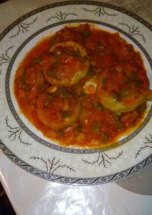 صورة لوصفة ارضي شوكة بالخضار