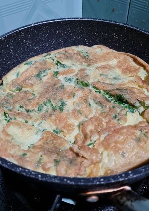 Foto resep Telur dadar kale