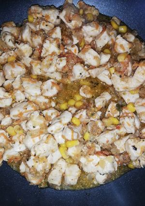 Una foto de Pechuga de pollo salteada como acompañamiento