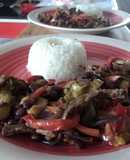 Mix Carne, porotos y pimientos