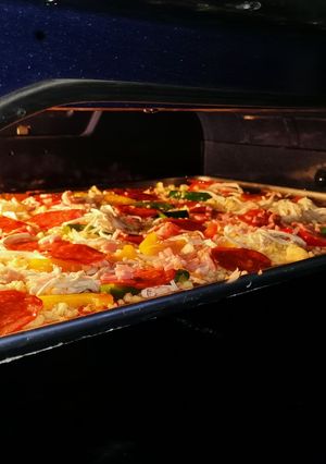 Una foto de Pizza