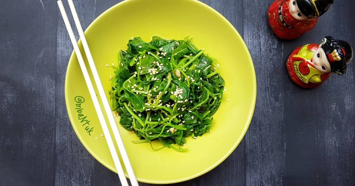 Resep Sigeumchi Namul (Salad Bayam Korea) oleh Tituk SK Cookpad