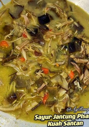 Foto resep Sayur Jantung Pisang Kuah Santan