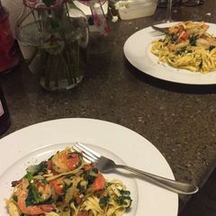 A picture of Shrimp Linguine.