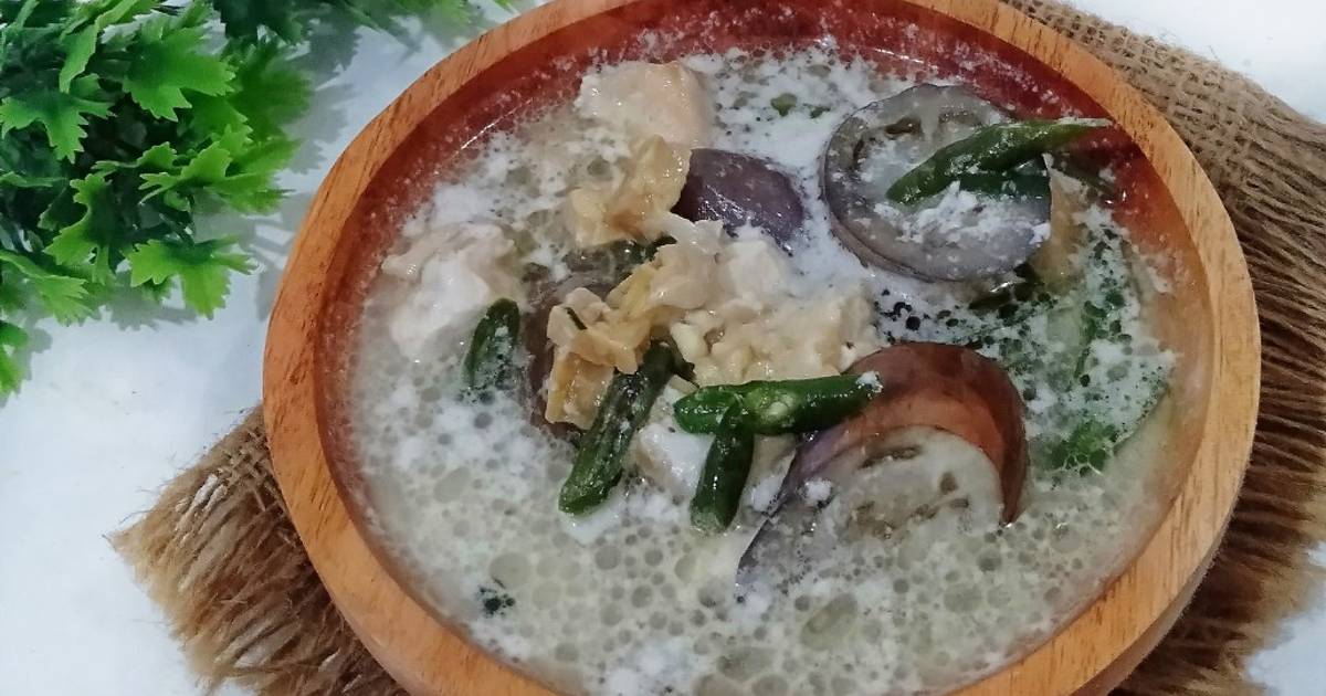 Resep Terong Tahu Tempe Kuah Santan Dengan Bahan Sederhana