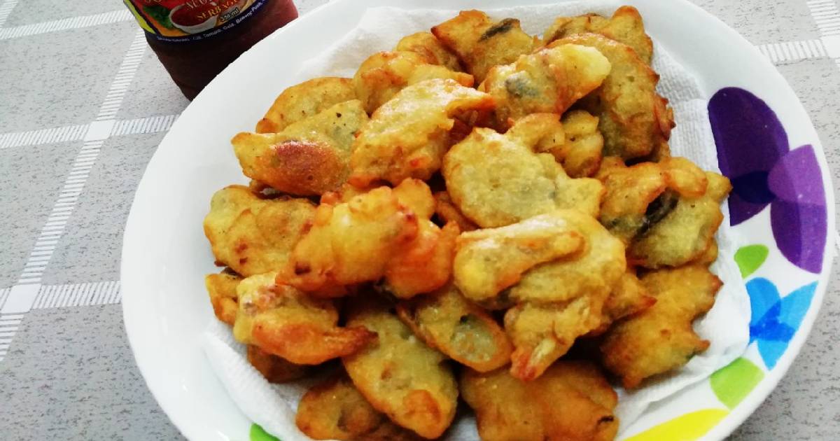 cucur ikan bilis mudah