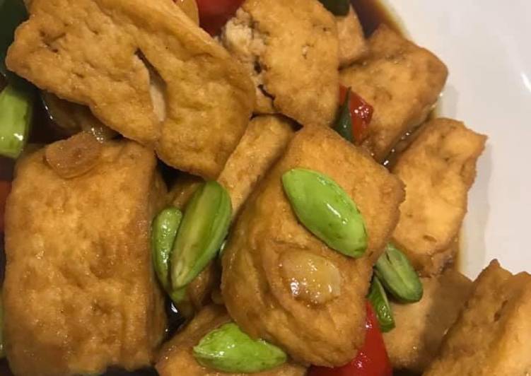 Tahu pete masak kecap