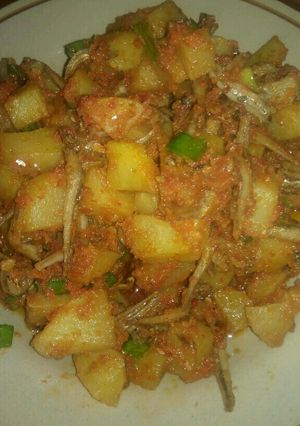 Foto resep Balado Kentang Teri
