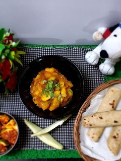 કાચી કેરી નુ ખાટુમીઠુ શાક (Kachi Keri Khatu Mithu Shak Recipe In Gujarati) રેસીપી મુખ્ય ફોટો