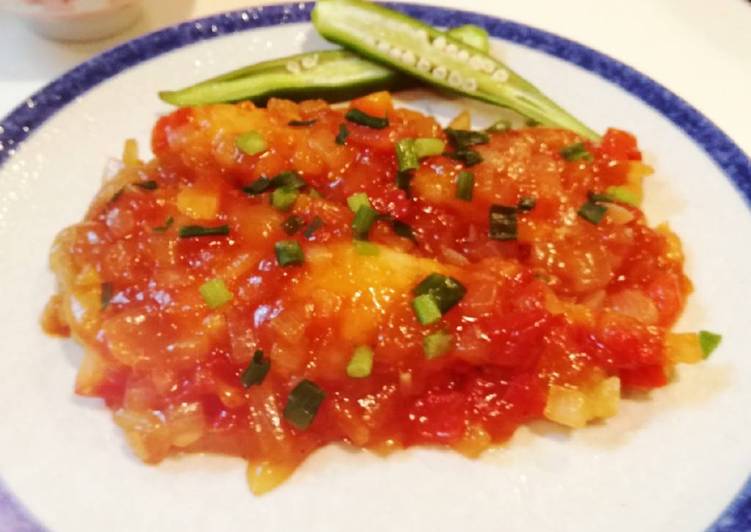 Ikan Dori butter flavour dengan saus tomat