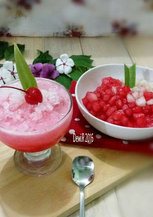 Foto resep Es Delima Merah Putih