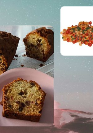 Une photo de Cake aux fruits confits