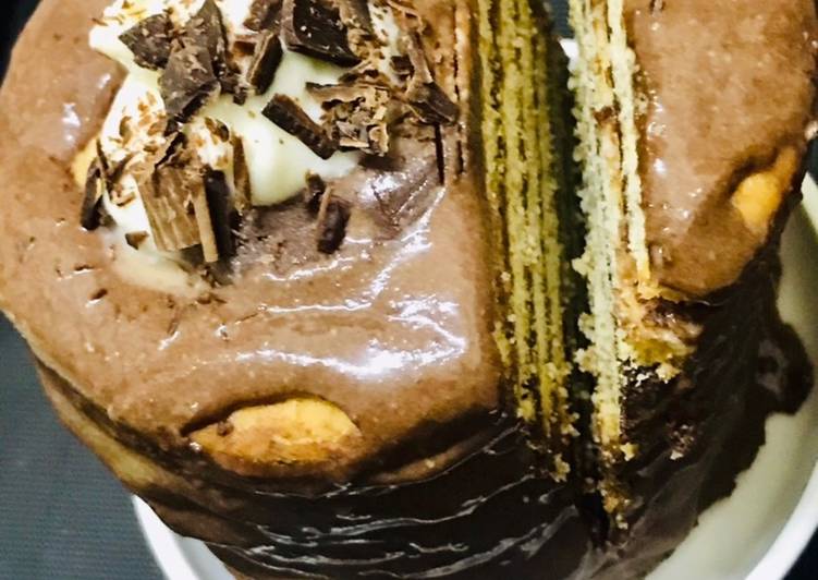 How to Prepare Perfect Mcvities digestive chocolate fondant tower cake