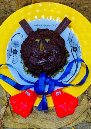 A picture of Chocolate oats pancakes.