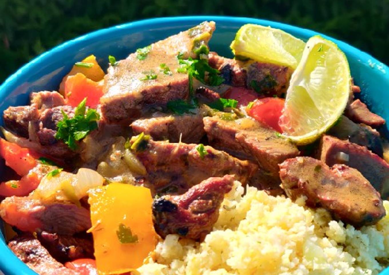 Thai green curry with ketogenic lamb